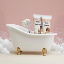Kit presente banheira , gel de limpeza e creme esfoliante Kit presente banheira , gel de limpeza e creme esfoliante