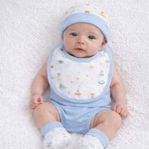 Kit Presente Bebê Menino 5 Peças 00-06 Meses Pimpolho 9500
