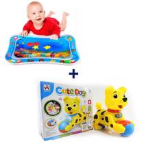 Kit Presente Bebê Tapete Atividades Cachorrinho Gira Bola Música Luz Cute Dog Inflável Aquário Passeio Portátil Kit Presente Bebê Tapete Atividades Cachorrinho Gira Bola Música Luz Cute Dog Inflável Aquário Passeio Portátil