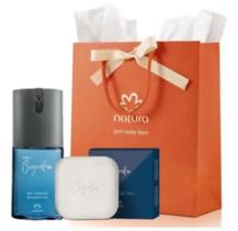 Kit Presente Biografia Masculino: Deo Corporal e Sabonete Perfumado Essencial Kit Presente Biografia Masculino: Deo Corporal e Sabonete Perfumado Essencial