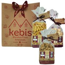 Kit presente Biscoito caseiro Beijinho, P Cebola e Canela Kit presente Biscoito caseiro Beijinho, P Cebola e Canela