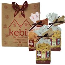 Kit presente Biscoito caseiro Queijo, Cebola, Orégano