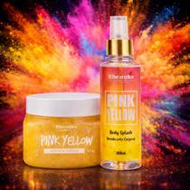 Kit Presente Body Splash Pink Yellow 200ml Esfoliante Corporal 300g Perfume Cítrico Feminino Rhenuks Kit Presente Body Splash Pink Yellow 200ml Esfoliante Corporal 300g Perfume Cítrico Feminino Rhenuks