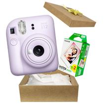 Kit Presente Câmera Instantânea Instax Mini 12 Com 20 Fotos Lilás Kit Presente Câmera Instantânea Instax Mini 12 Com 20 Fotos Lilás