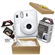 Kit Presente Câmera Instax Mini 12 Com Filme Preto Branco + Filme Preto Branca Kit Presente Câmera Instax Mini 12 Com Filme Preto Branco + Filme Preto Branca
