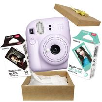 Kit Presente Câmera Instax Mini 12 Com Filme Preto + Filme Sky blue