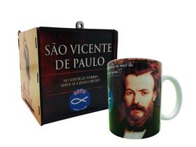 Kit Presente caneca e caixa de mdf São Vicente de Paulo Kit Presente caneca e caixa de mdf São Vicente de Paulo