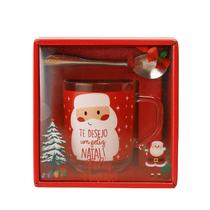 Kit Presente Caneca Natalina Com Colher
