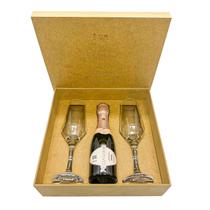 Kit Presente Chandon Baby Brut Rosé + 2 Taças Kit Presente Chandon Baby Brut Rosé + 2 Taças