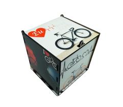 Kit Presente Ciclistas Caixa Art Bike Personalizada+Chaveiro
