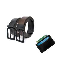 Kit Presente Cinto Masculino Dupla Face e Porta Cartão Slim Kit Presente Cinto Masculino Dupla Face e Porta Cartão Slim
