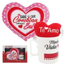 Kit Presente Coração Caneca Supresa Namorados Dia Das Mãe - FIZZY