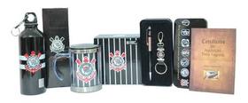 Kit Presente Corinthians Caneca Termica + Garrafa + Chaveiro