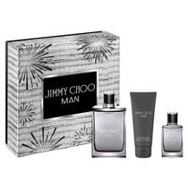 Kit Presente de Fragrância Jimmy Choo Man 3 Peças Eau de Toilette Kit Presente de Fragrância Jimmy Choo Man 3 Peças Eau de Toilette
