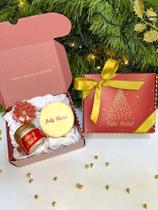 Kit Presente de Natal Magia Sabonete Vegetal e Mini Vela Perfumada