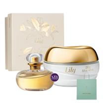 Kit Presente Deo Parfum Perfume feminino Lily Acetinado O Boticário Kit Presente Deo Parfum Perfume feminino Lily Acetinado O Boticário