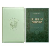 Kit presente dia das mães - bíblia c zíper courosoft verde + livro uma vida com propósitos (ed. luxo capa dura) - Kit de Livros Kit presente dia das mães - bíblia c zíper courosoft verde + livro uma vida com propósitos (ed. luxo capa dura) - Kit de Livros
