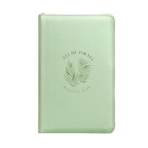 Kit presente dia das mães - bíblia c zíper courosoft verde + livro uma vida com propósitos (ed. luxo capa dura) - Kit de Livros