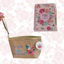 Kit presente dia das mães Necessaire + Bloco Anotação
