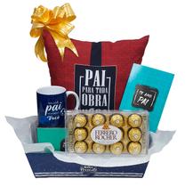 Kit Presente Dia das Pais + Chocolate Ferrero Rocher com 12 Kit Presente Dia das Pais + Chocolate Ferrero Rocher com 12