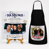 Kit Presente Dia Dos Pais Azulejo E Avental Personalizados Kit Presente Dia Dos Pais Azulejo E Avental Personalizados