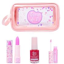 Kit Presente Encantado Infantil Com Necessaire Batom E Gloss