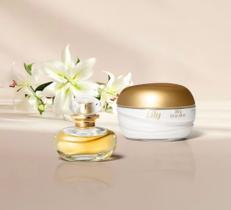 KIT PRESENTE ESTOJO BOTICÁRIO LILY 30 ML E HIDRATANTE CORPORAL 200Lml e hi KIT PRESENTE ESTOJO BOTICÁRIO LILY 30 ML E HIDRATANTE CORPORAL 200Lml e hi