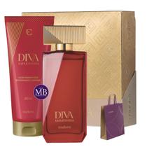 Kit Presente Eudora Feminino Diva Esplêndida Colônia Creme