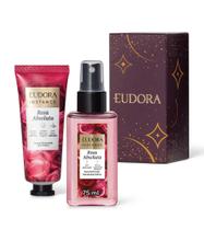 Kit Presente Eudora Instance Rosa Absoluta Perfume e Creme de Mãos Floral Sofisticado