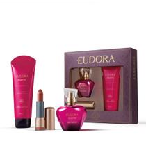 Kit Presente Eudora Kiss Me Rosa Marcante (3 itens) Kit Presente Eudora Kiss Me Rosa Marcante (3 itens)
