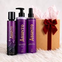 Kit Presente Feminino Absinto Água de Cheiro Caixa Luxo Já Embalado 3 Itens Original Kit Presente Feminino Absinto Água de Cheiro Caixa Luxo Já Embalado 3 Itens Original