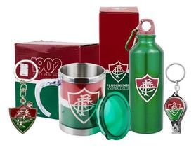 Kit Presente Fluminense Caneca Térmica Garrafa E Chaveiros