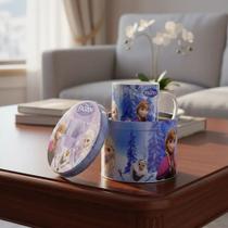 Kit Presente Frozen Disney Lata de Metal Colecionável Caneca Exclusiva Kit Presente Frozen Disney Lata de Metal Colecionável Caneca Exclusiva