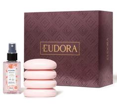 Kit Presente Frutas Vermelhas: Spray Corporal 75ml + Sabonete em Barra 80g (4 unidades)