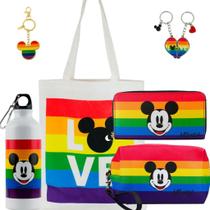 Kit Presente Garrafa Disney Mickey Amigo Namorados LGBTQ
