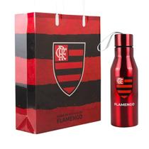 Kit Presente Garrafa Inox 600 ML Sacola Torcedor Flamengo