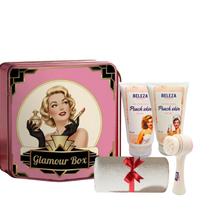 Kit Presente Glamour Box Limpeza, Esfoliação e lata rosa Kit Presente Glamour Box Limpeza, Esfoliação e lata rosa
