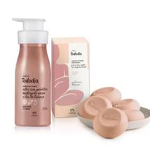 Kit presente hidratante 400 ml e caixa de sabonete com 5 unidades natura todo dia