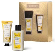 Kit Presente Instance Baunilha Eudora Hidratante Corporal 75ml + Creme p/mãos 30g Kit Presente Instance Baunilha Eudora Hidratante Corporal 75ml + Creme p/mãos 30g