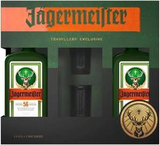 Kit Presente Licor Jagermeister Pack 2un.500 Ml + 2 Shots