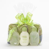 Kit presente Mamãe e Bebê Miniatura natura 50ml com 3 itens e Nécessarie Laço Verde