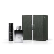 Kit Presente Masculino ZAAD Intense Eau de Parfum com Fragrância Sofisticada e Desodorante Body Splash para Uso Diário