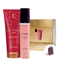 Kit Presente Mulher La Victorie Intense Eudora Body Spray Hidratante