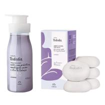 Kit Presente Natura Creme Hidratante Tododia Sabonete Fragrância Algodão