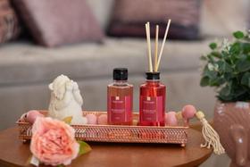 Kit Presente Odorizador e Sabonete Liquido Perfumado Recepção Closets Banheiro Lavabos Morango