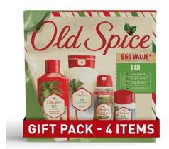 Kit Presente Old Spice Holidude 2024 Fiji com 4 Itens