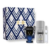 Kit Presente Paco Rabanne Invictus Victory Elixir para Homens - Descubra a Fragrância Intensa Ambarada Amadeirada e Picante de Longa Duração + Spray Desodorante + Spray de Viagem Eau de Toilette - Dia dos Pais, 3 Peças