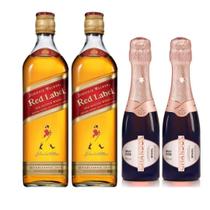 Kit Presente Padrinhos Red Label 500Ml / Chandon Baby 187Ml