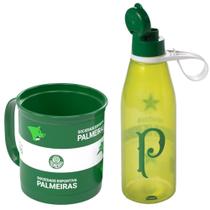 Kit Presente Palmeiras Garrafa 530ml + Xícara 360ml Giratória Infantil Original Kit Presente Palmeiras Garrafa 530ml + Xícara 360ml Giratória Infantil Original