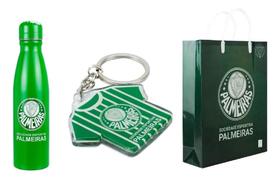 Kit Presente Palmeiras - Garrafa- Chaveiro + Sacola Presente Verde Kit Presente Palmeiras - Garrafa- Chaveiro + Sacola Presente Verde